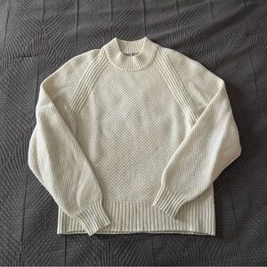 Everlane Cashmere Stroopwafel Sweater - Cream - XXS